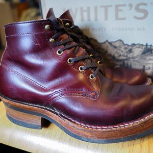 Custom Horsehide Semi Dress by White's Boots, size EE 9.5